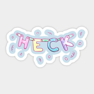 its heckin party time Sticker